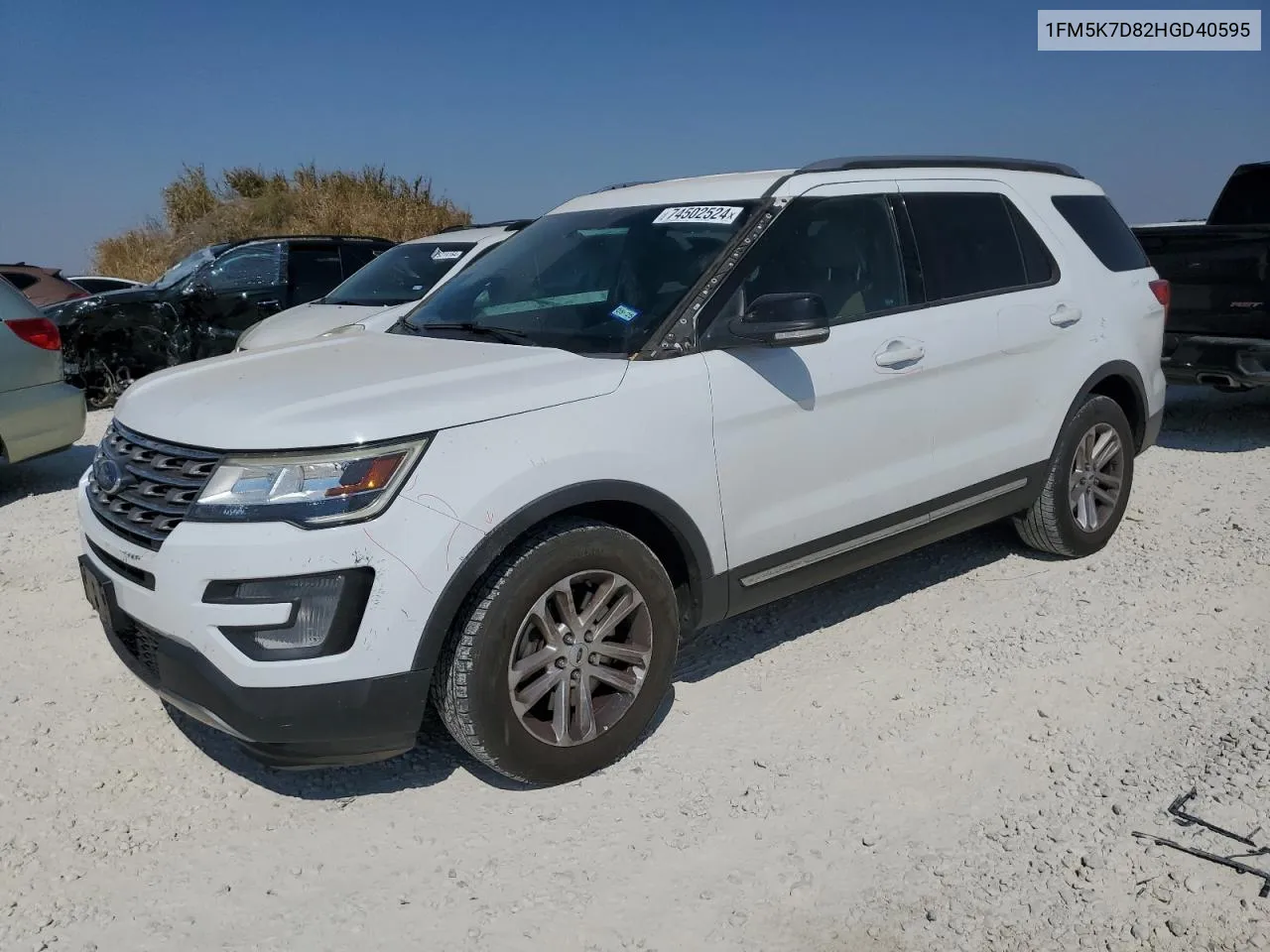 2017 Ford Explorer Xlt VIN: 1FM5K7D82HGD40595 Lot: 74502524