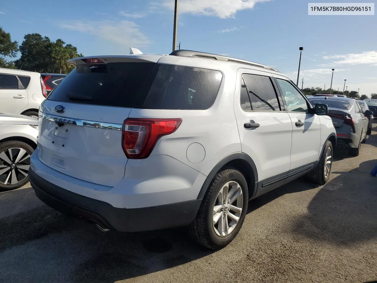 2017 Ford Explorer VIN: 1FM5K7B80HGD96151 Lot: 74555584