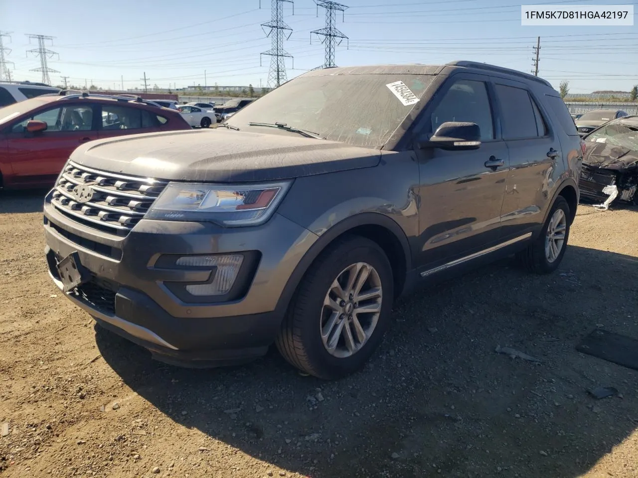 2017 Ford Explorer Xlt VIN: 1FM5K7D81HGA42197 Lot: 74594384