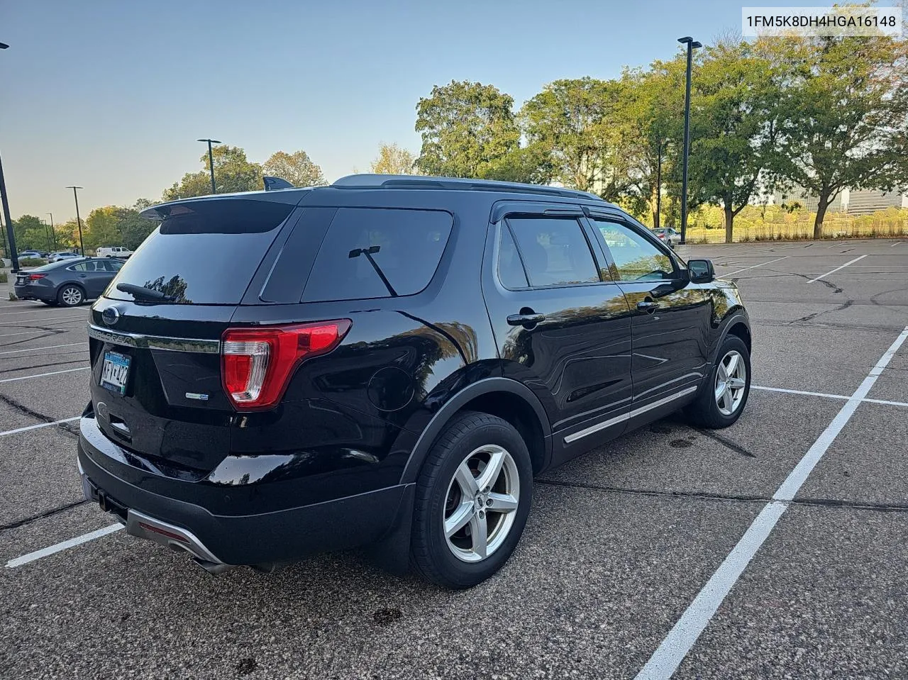 2017 Ford Explorer Xlt VIN: 1FM5K8DH4HGA16148 Lot: 74629424