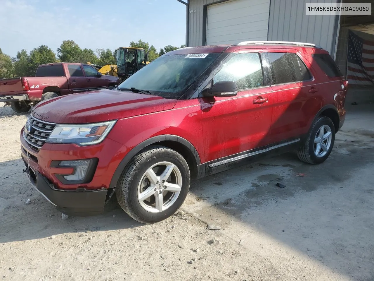 2017 Ford Explorer Xlt VIN: 1FM5K8D8XHGA09060 Lot: 74660384