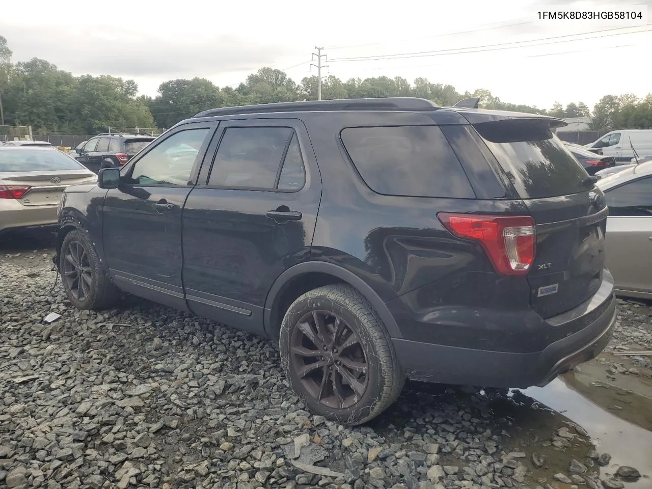 2017 Ford Explorer Xlt VIN: 1FM5K8D83HGB58104 Lot: 74722224