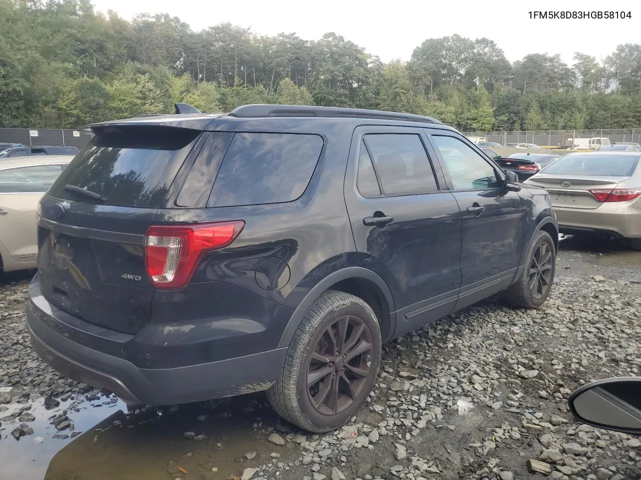 2017 Ford Explorer Xlt VIN: 1FM5K8D83HGB58104 Lot: 74722224