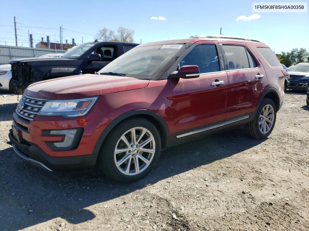 2017 Ford Explorer Limited VIN: 1FM5K8F85HGA00358 Lot: 74758644