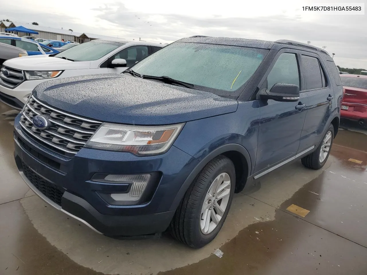 2017 Ford Explorer Xlt VIN: 1FM5K7D81HGA55483 Lot: 74789014