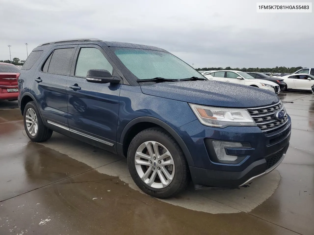 1FM5K7D81HGA55483 2017 Ford Explorer Xlt