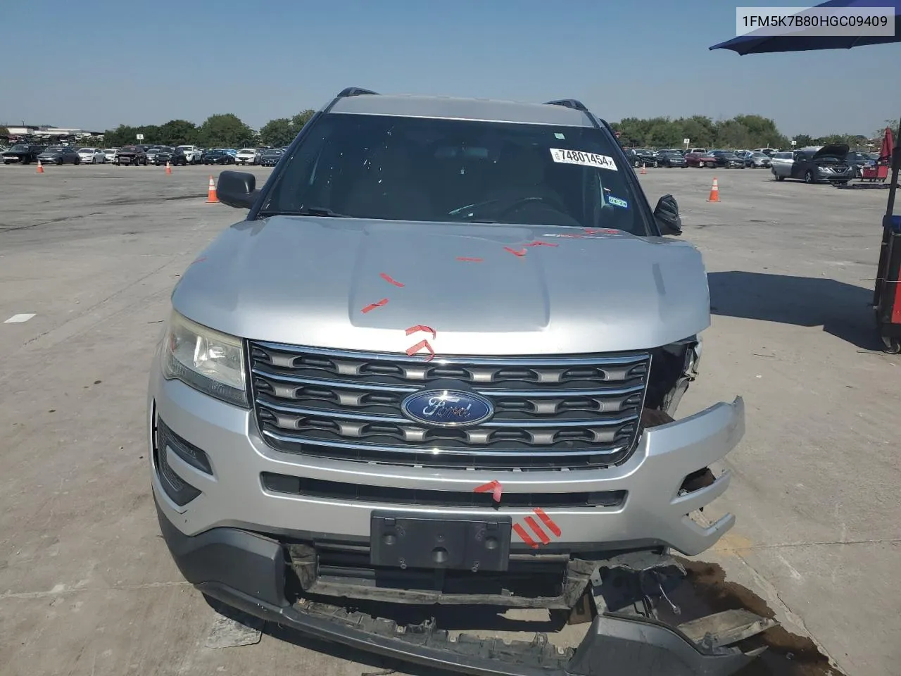 2017 Ford Explorer VIN: 1FM5K7B80HGC09409 Lot: 74801454