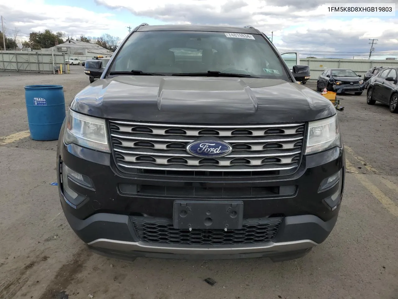 2017 Ford Explorer Xlt VIN: 1FM5K8D8XHGB19803 Lot: 74819834