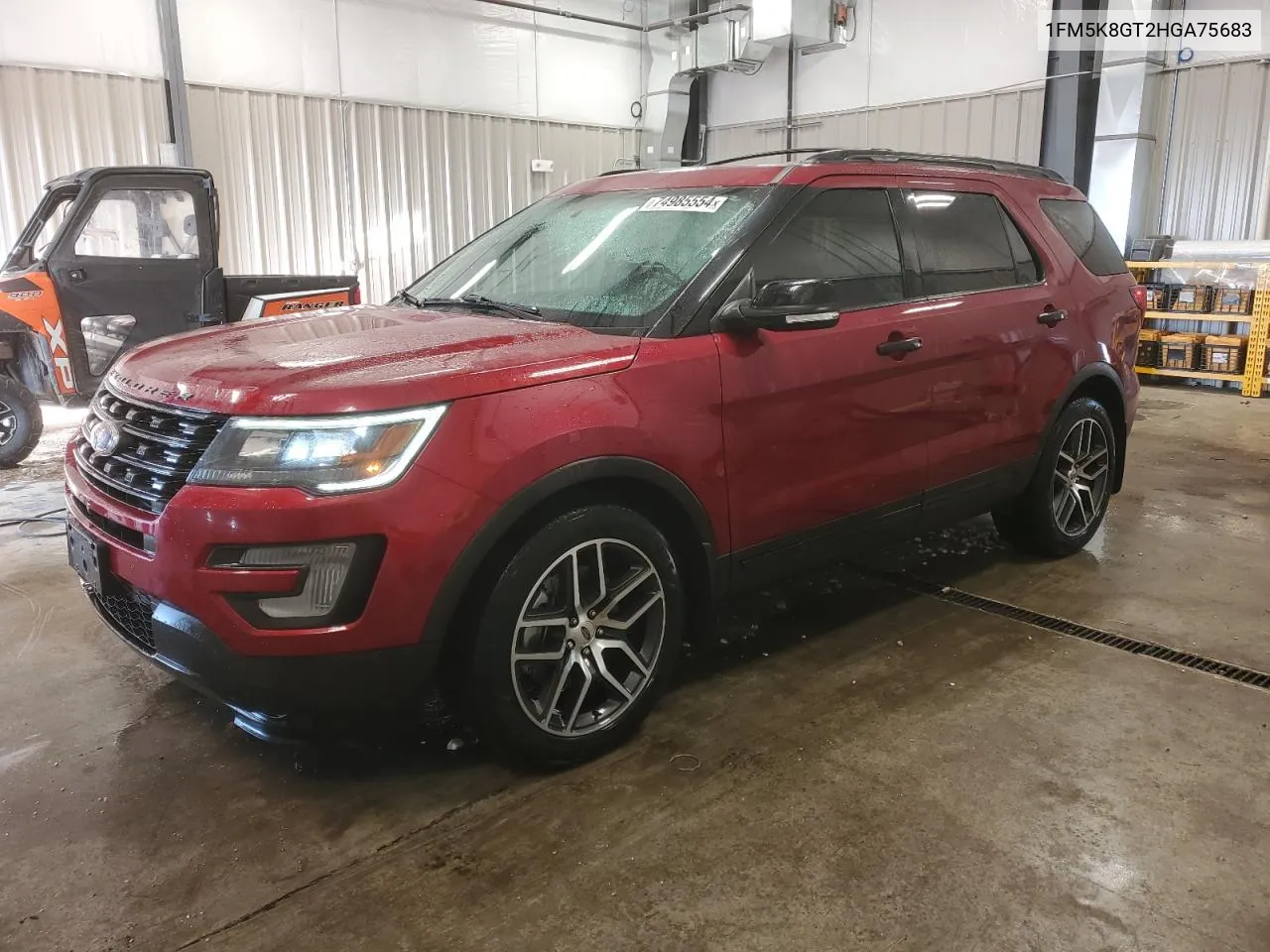 2017 Ford Explorer Sport VIN: 1FM5K8GT2HGA75683 Lot: 74985554