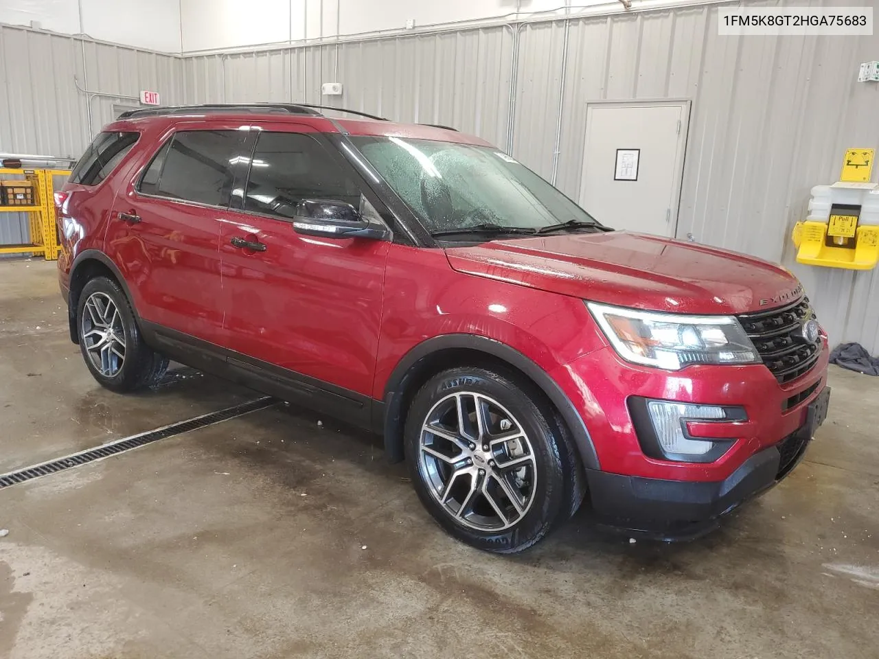 2017 Ford Explorer Sport VIN: 1FM5K8GT2HGA75683 Lot: 74985554