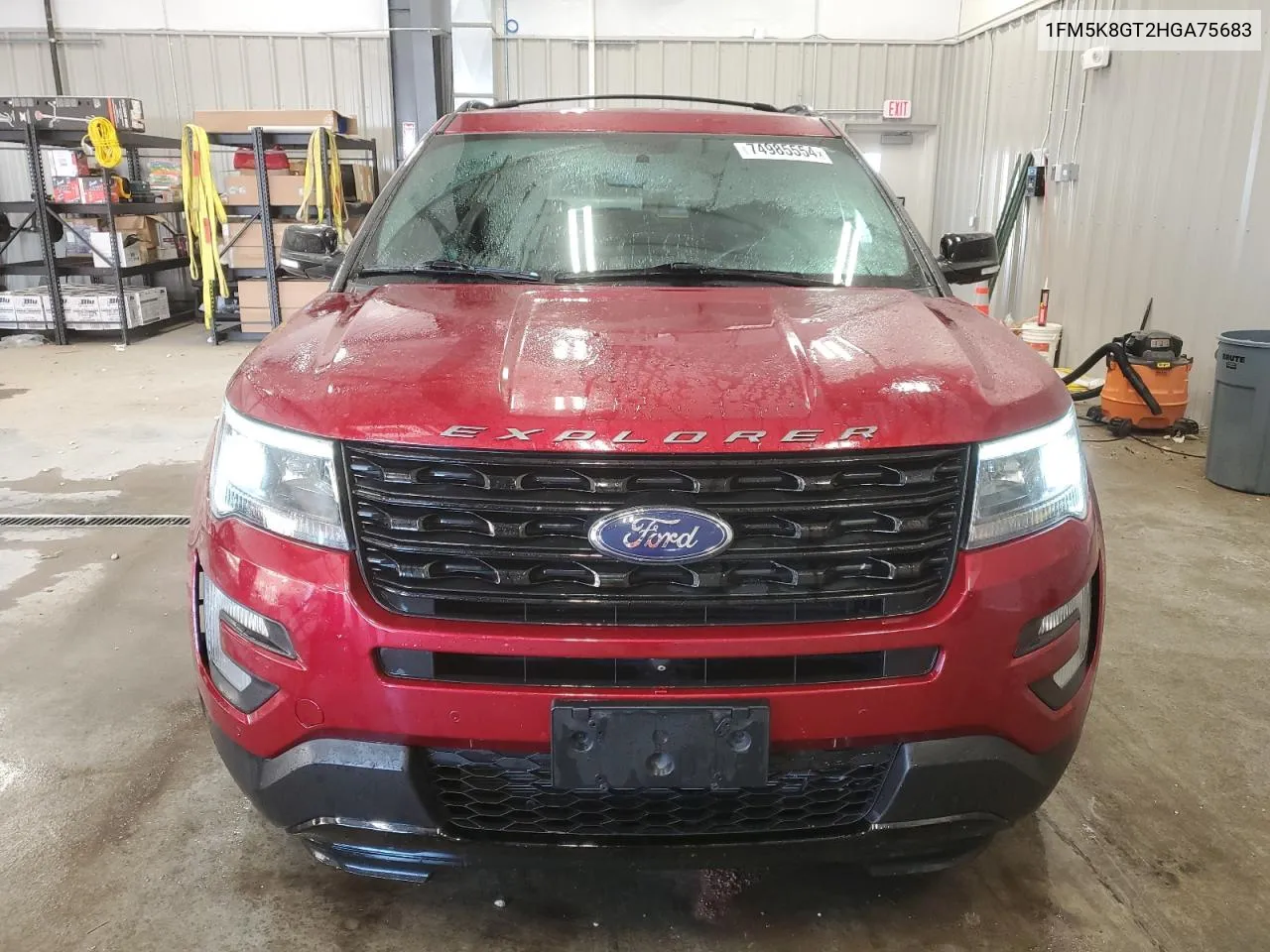 2017 Ford Explorer Sport VIN: 1FM5K8GT2HGA75683 Lot: 74985554