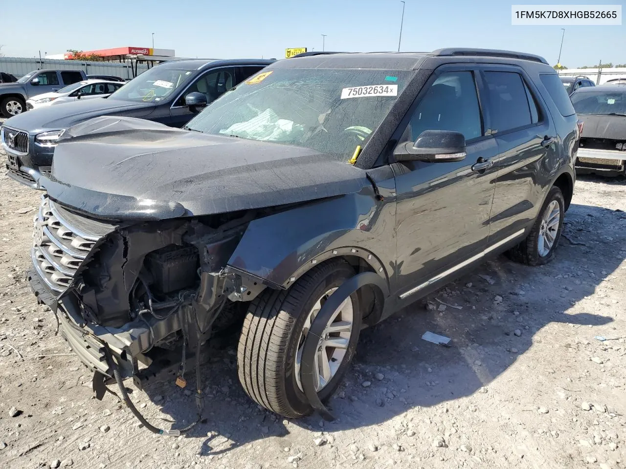 2017 Ford Explorer Xlt VIN: 1FM5K7D8XHGB52665 Lot: 75032634