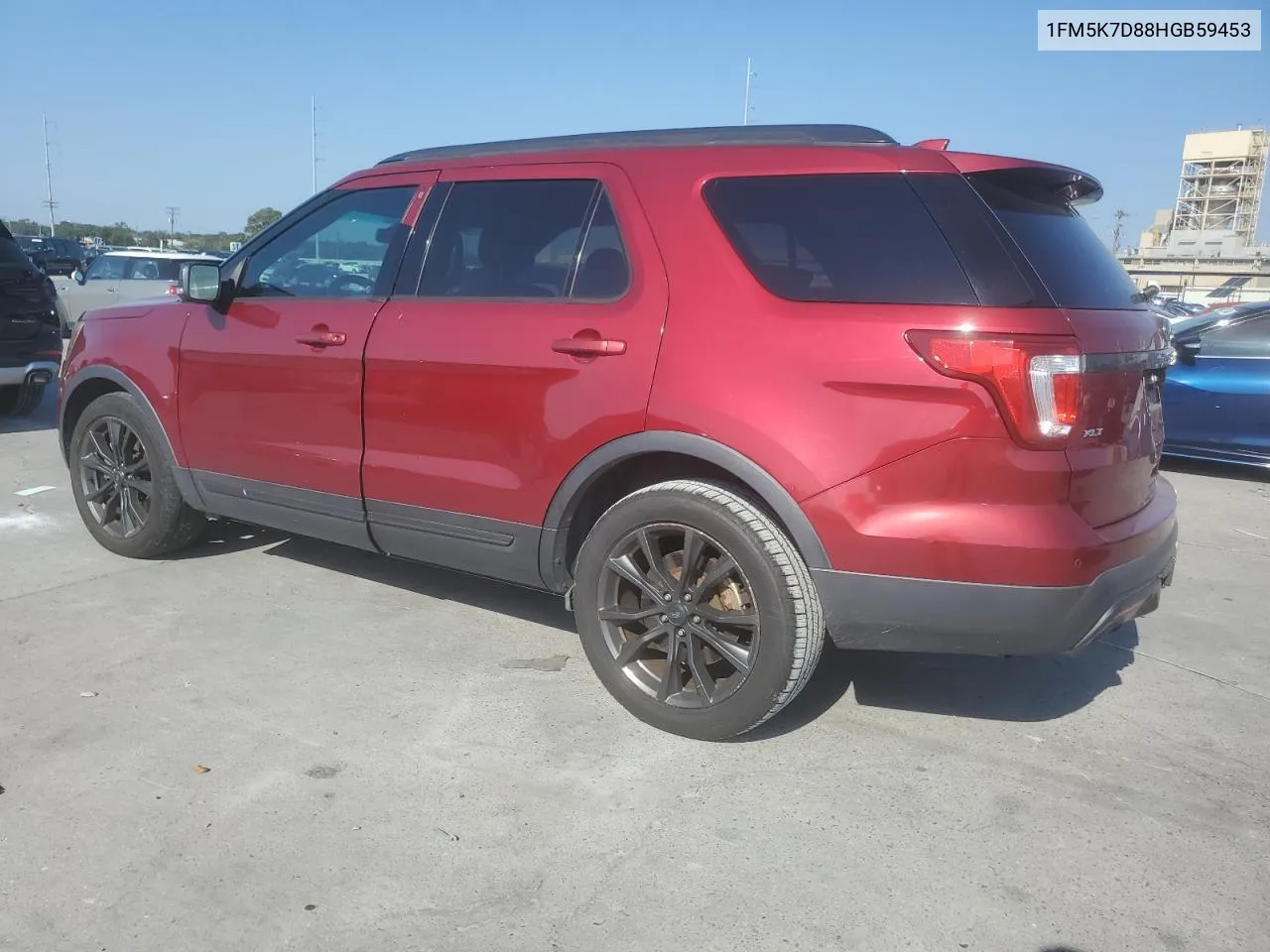 2017 Ford Explorer Xlt VIN: 1FM5K7D88HGB59453 Lot: 75037734