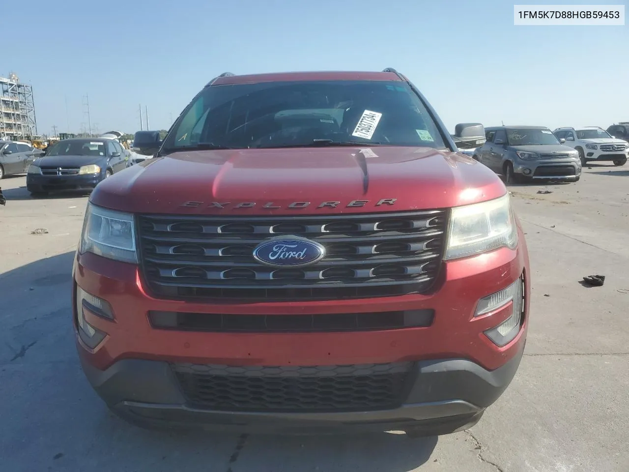 1FM5K7D88HGB59453 2017 Ford Explorer Xlt