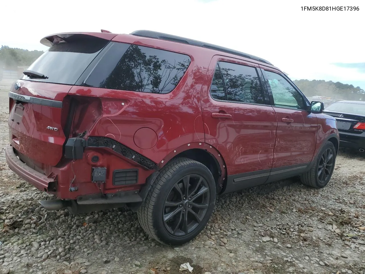 2017 Ford Explorer Xlt VIN: 1FM5K8D81HGE17396 Lot: 75155714