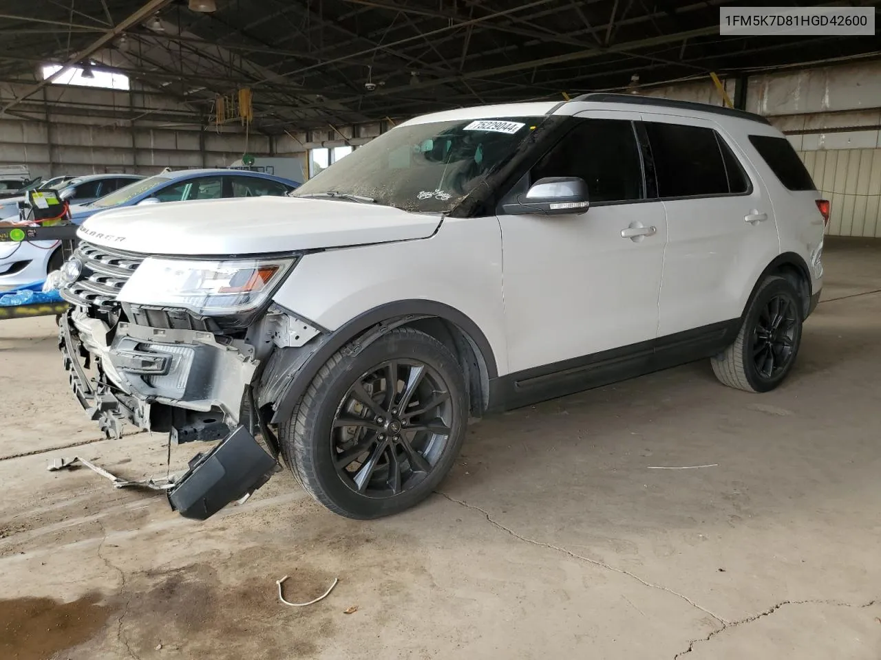 2017 Ford Explorer Xlt VIN: 1FM5K7D81HGD42600 Lot: 75229044