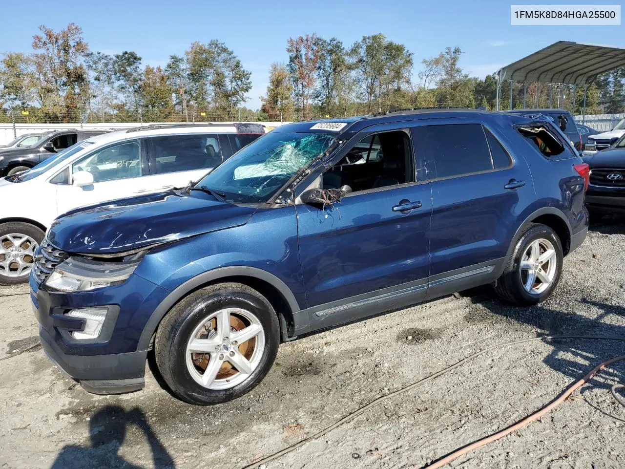 2017 Ford Explorer Xlt VIN: 1FM5K8D84HGA25500 Lot: 75235604