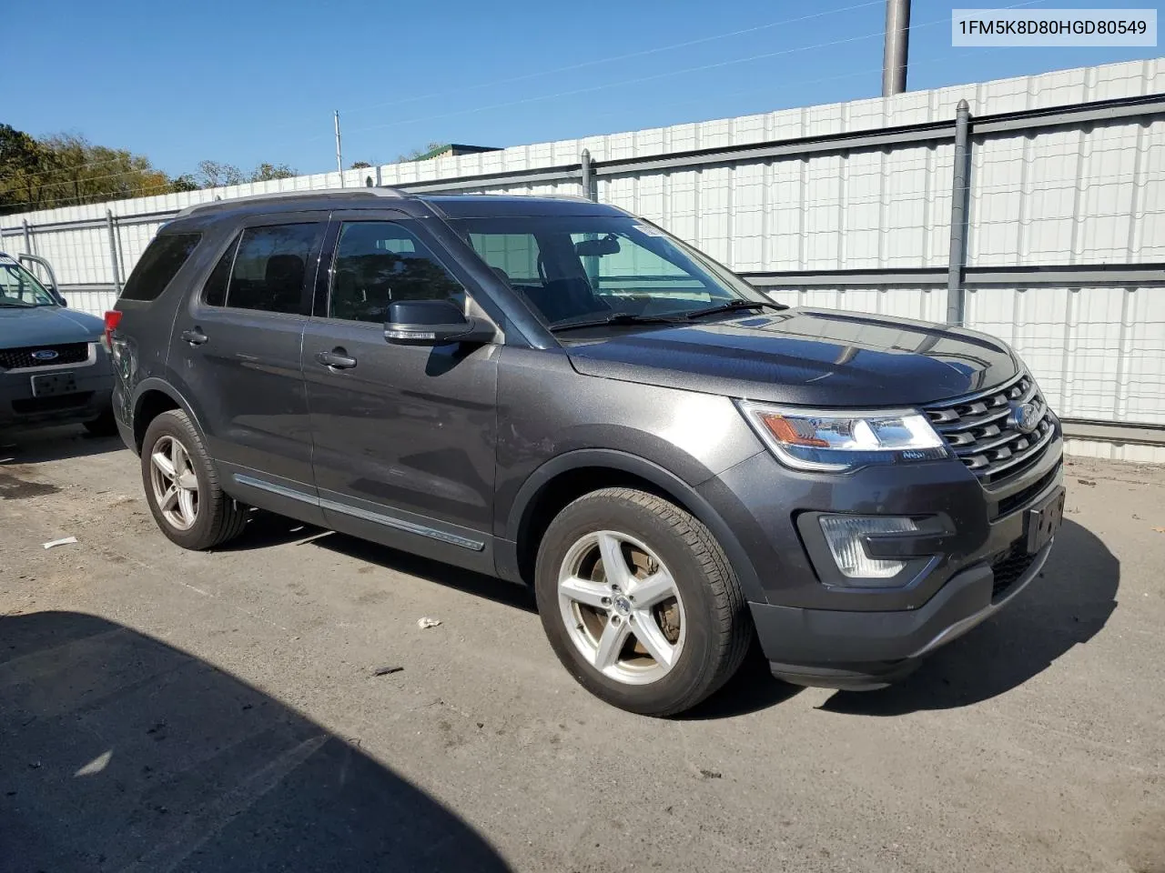 2017 Ford Explorer Xlt VIN: 1FM5K8D80HGD80549 Lot: 75277734