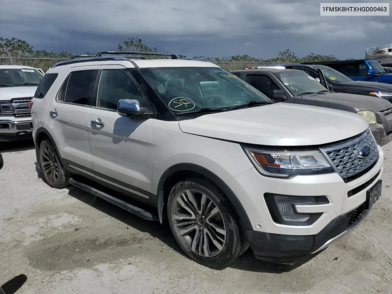 2017 Ford Explorer Platinum VIN: 1FM5K8HTXHGD00463 Lot: 75290104