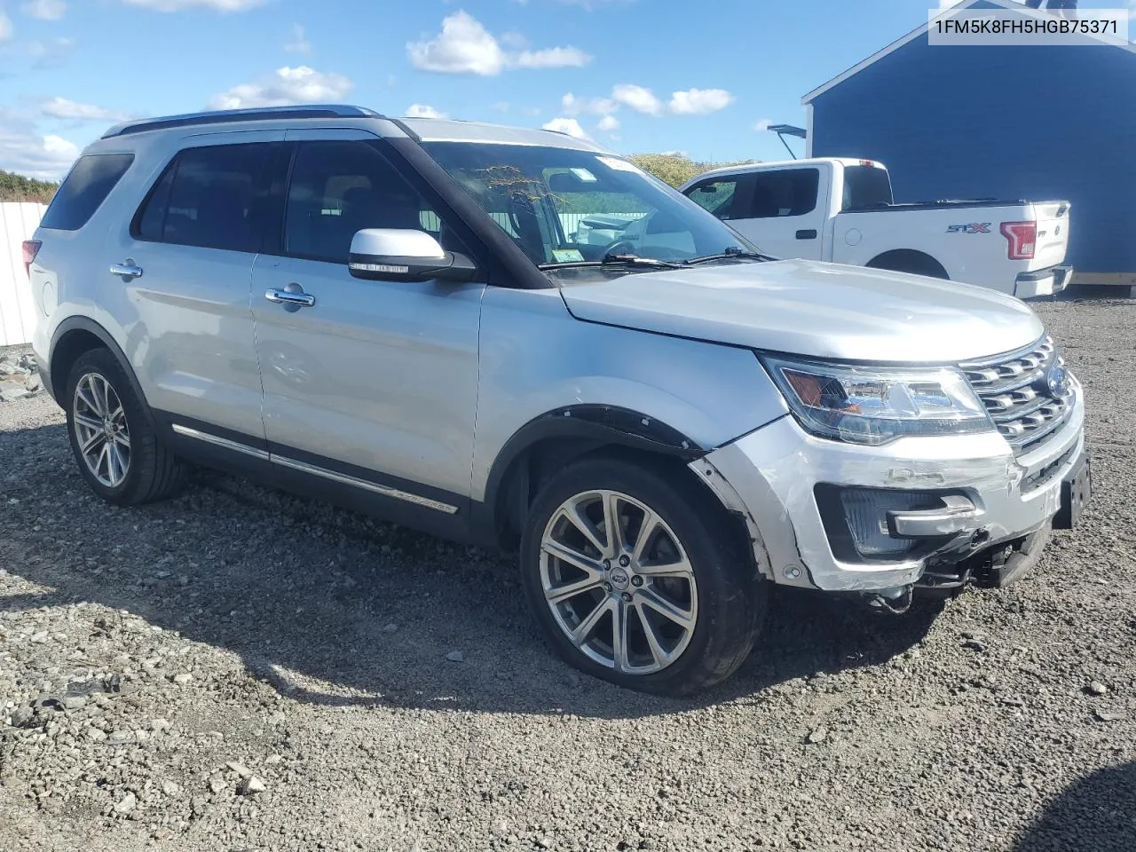 2017 Ford Explorer Limited VIN: 1FM5K8FH5HGB75371 Lot: 75316254