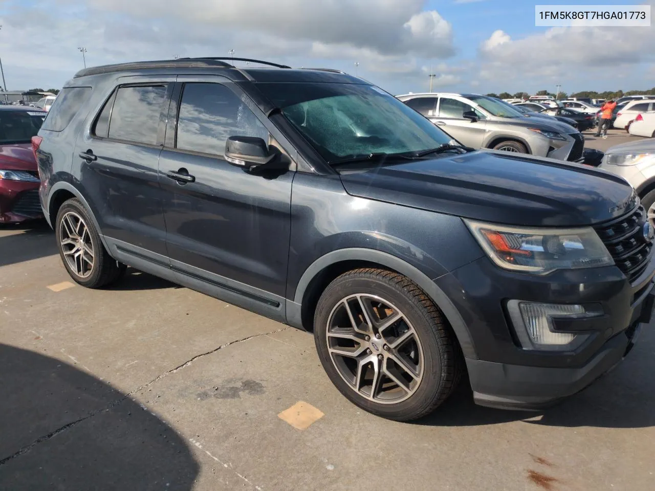 2017 Ford Explorer Sport VIN: 1FM5K8GT7HGA01773 Lot: 75332954