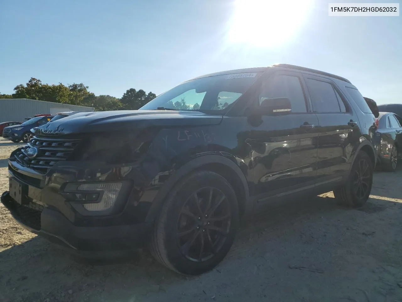 2017 Ford Explorer Xlt VIN: 1FM5K7DH2HGD62032 Lot: 75385784