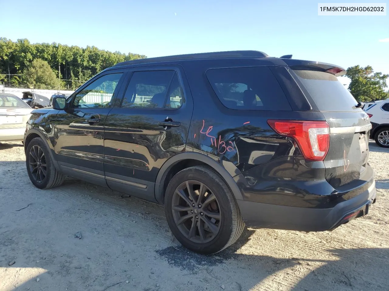 2017 Ford Explorer Xlt VIN: 1FM5K7DH2HGD62032 Lot: 75385784