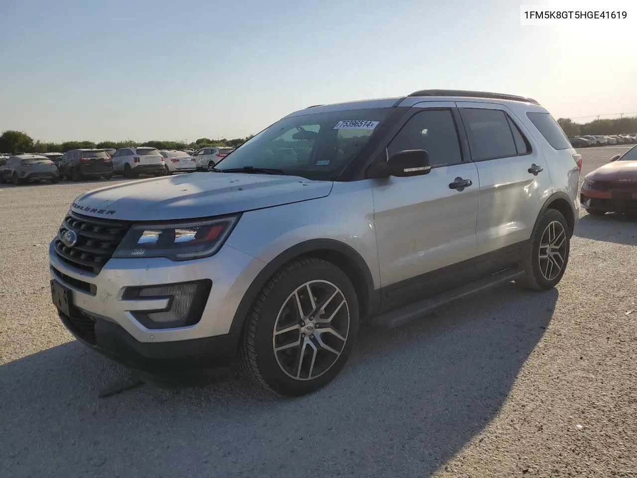 2017 Ford Explorer Sport VIN: 1FM5K8GT5HGE41619 Lot: 75396514