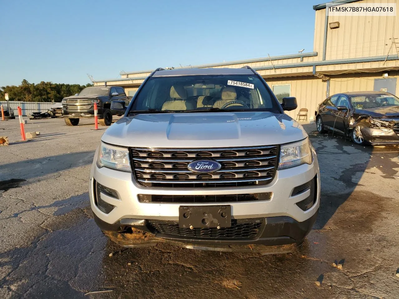 2017 Ford Explorer VIN: 1FM5K7B87HGA07618 Lot: 75418584