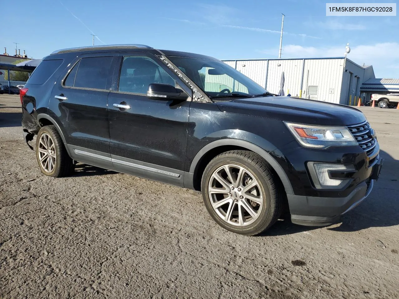 2017 Ford Explorer Limited VIN: 1FM5K8F87HGC92028 Lot: 75438604