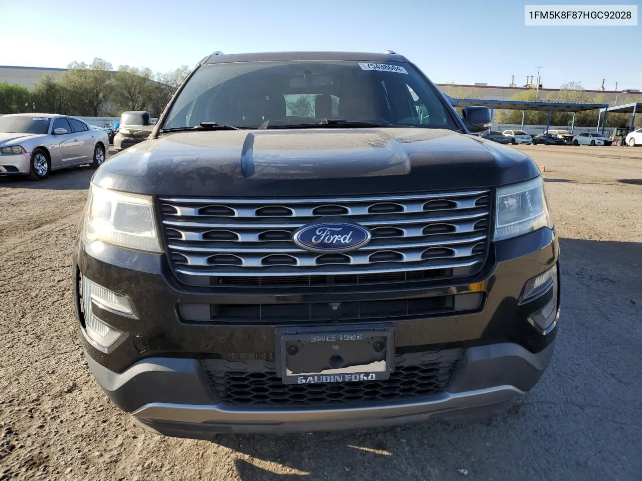 2017 Ford Explorer Limited VIN: 1FM5K8F87HGC92028 Lot: 75438604