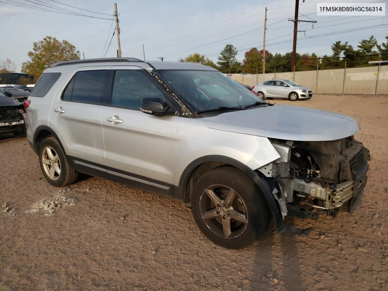 2017 Ford Explorer Xlt VIN: 1FM5K8D80HGC56314 Lot: 75488194