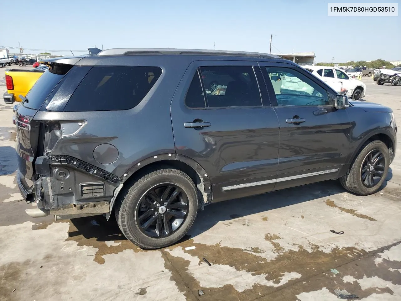 2017 Ford Explorer Xlt VIN: 1FM5K7D80HGD53510 Lot: 75490084