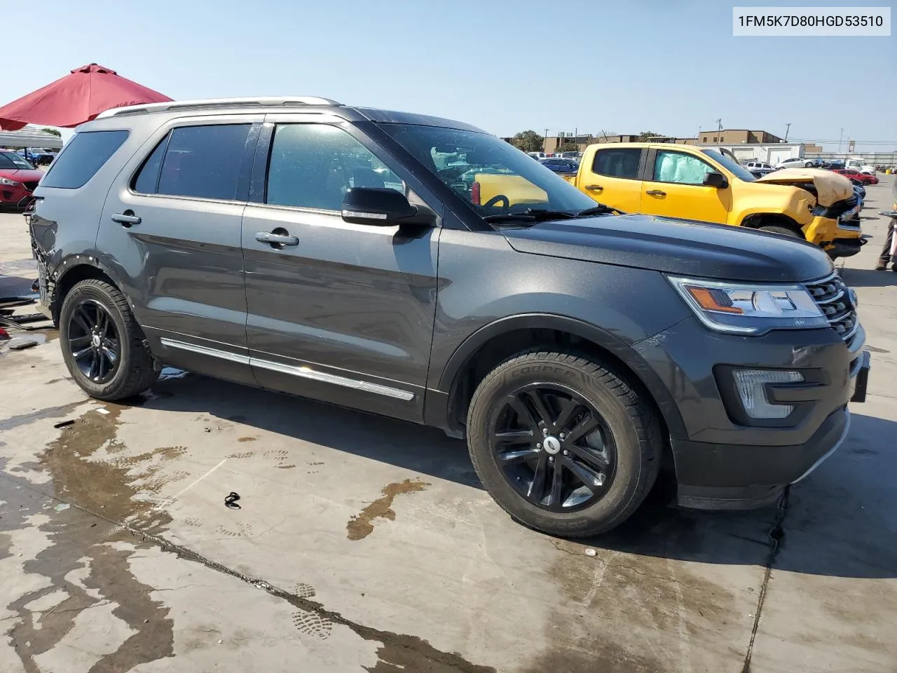 2017 Ford Explorer Xlt VIN: 1FM5K7D80HGD53510 Lot: 75490084