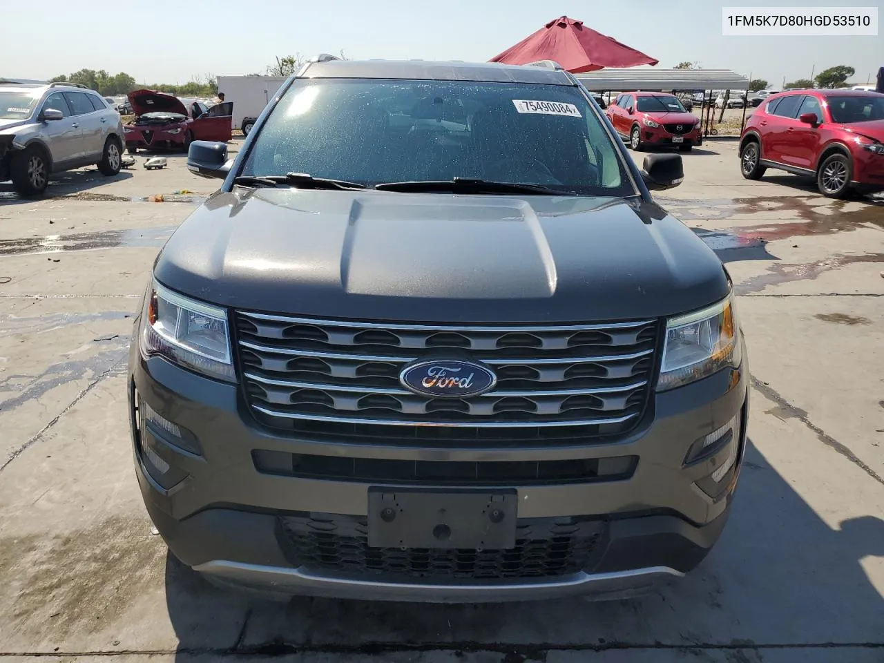 1FM5K7D80HGD53510 2017 Ford Explorer Xlt