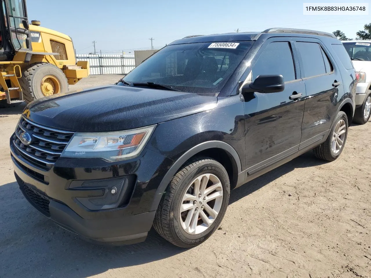 2017 Ford Explorer VIN: 1FM5K8B83HGA36748 Lot: 75508634