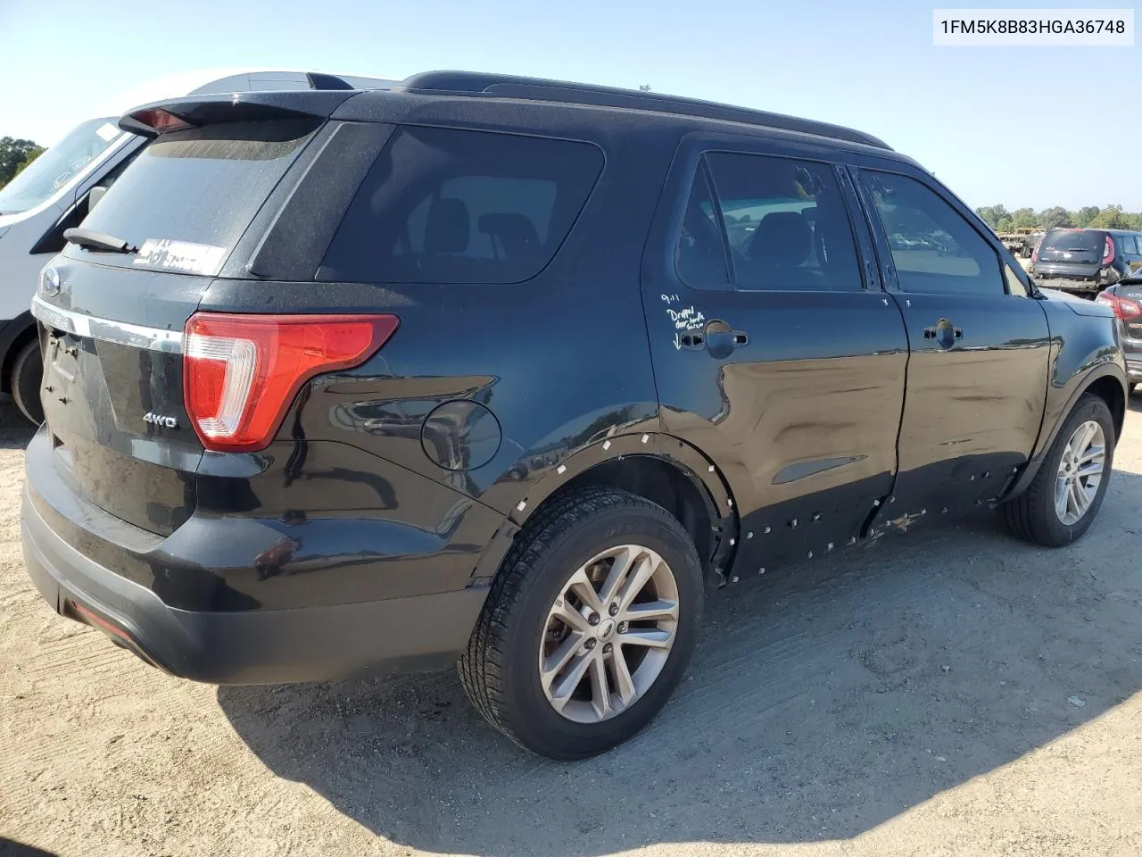 2017 Ford Explorer VIN: 1FM5K8B83HGA36748 Lot: 75508634