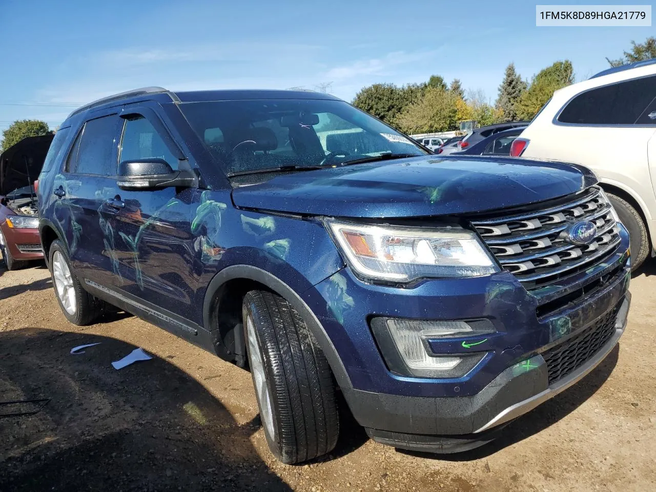 2017 Ford Explorer Xlt VIN: 1FM5K8D89HGA21779 Lot: 75669614