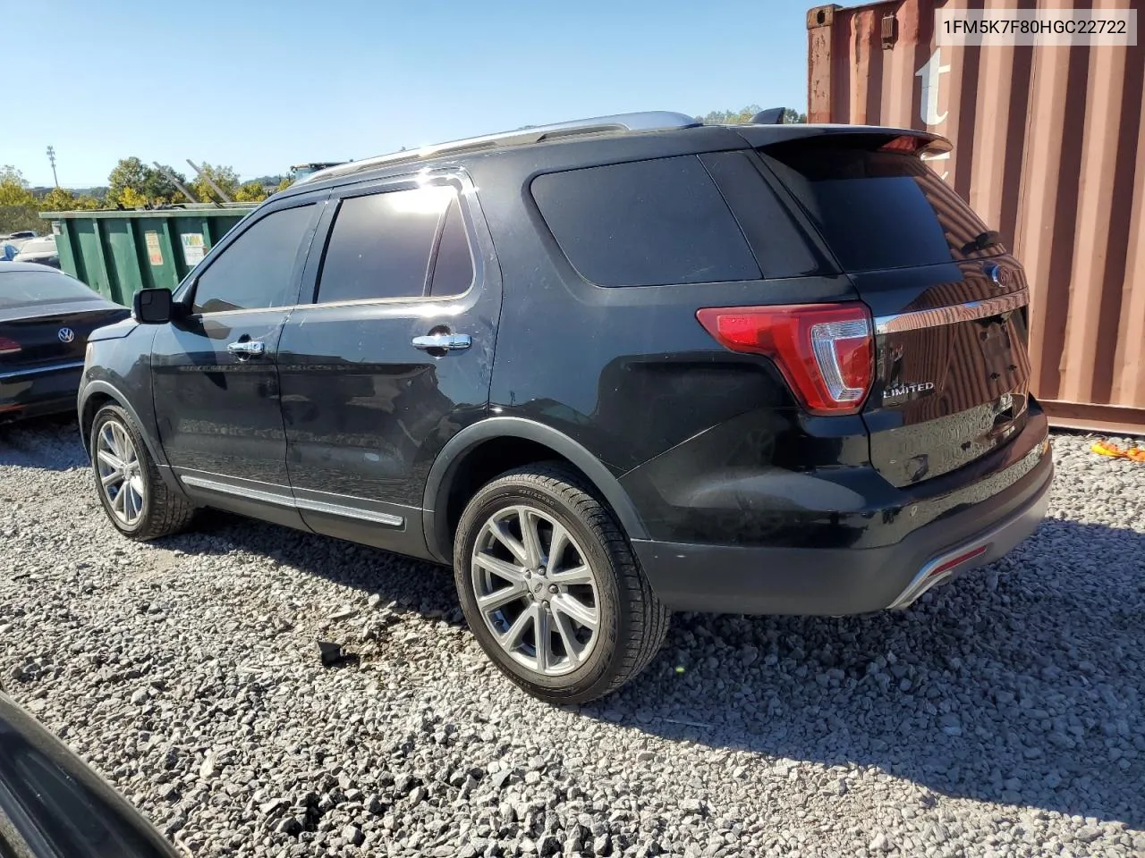 2017 Ford Explorer Limited VIN: 1FM5K7F80HGC22722 Lot: 75694724