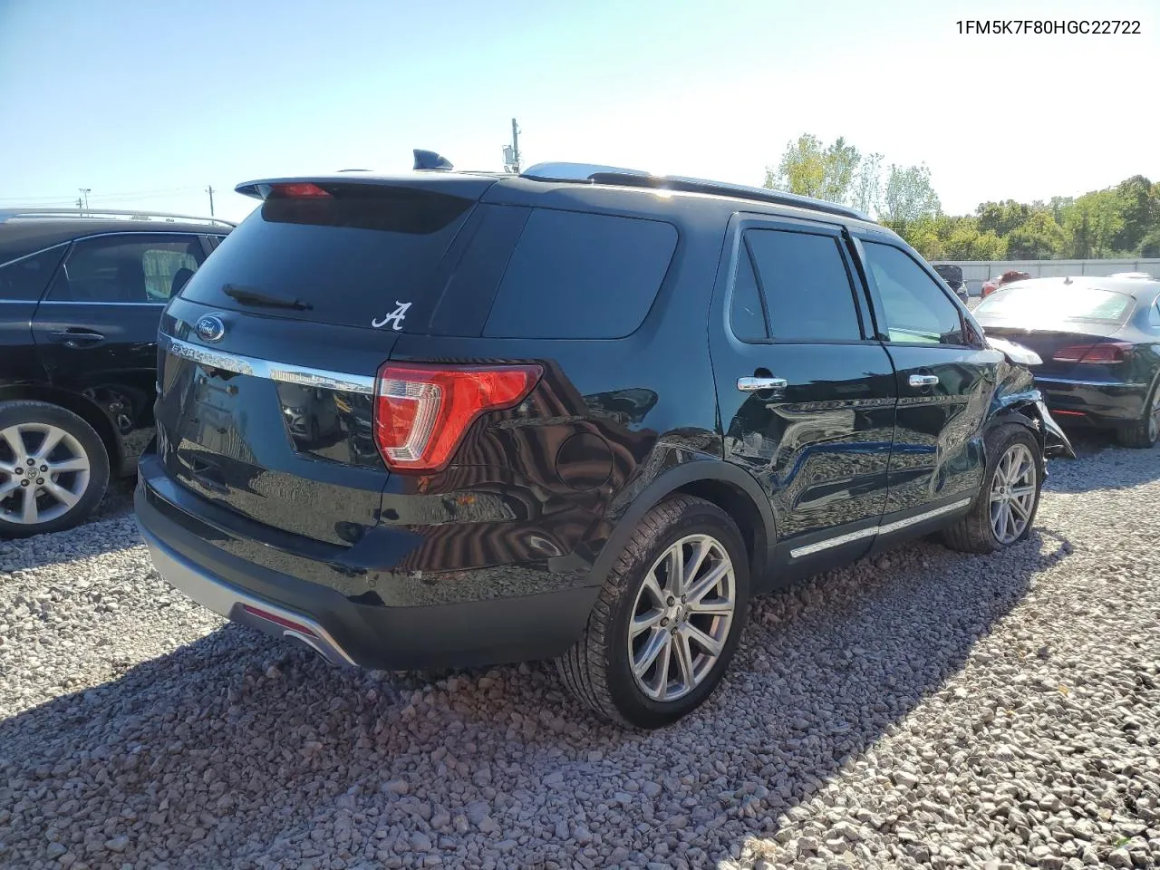 2017 Ford Explorer Limited VIN: 1FM5K7F80HGC22722 Lot: 75694724