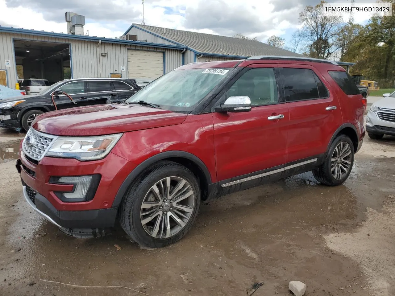 2017 Ford Explorer Platinum VIN: 1FM5K8HT9HGD13429 Lot: 75709724