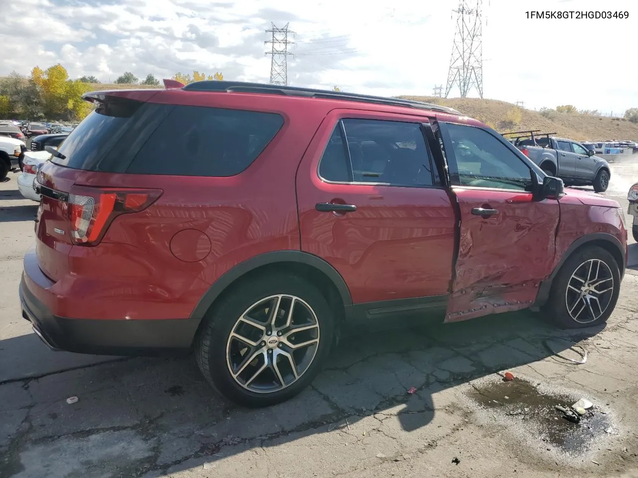 2017 Ford Explorer Sport VIN: 1FM5K8GT2HGD03469 Lot: 75849174