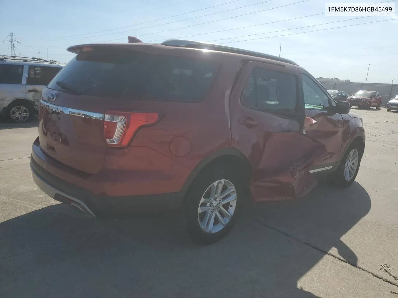 2017 Ford Explorer Xlt VIN: 1FM5K7D86HGB45499 Lot: 75854484