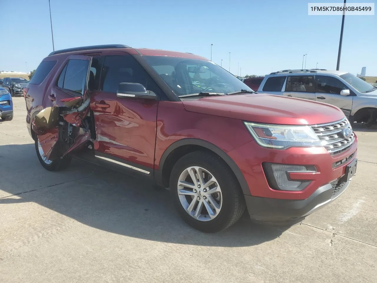 2017 Ford Explorer Xlt VIN: 1FM5K7D86HGB45499 Lot: 75854484