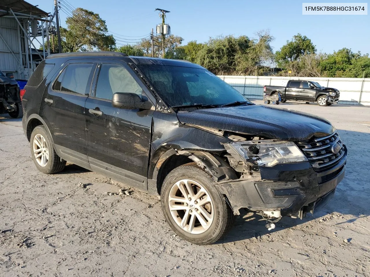 2017 Ford Explorer VIN: 1FM5K7B88HGC31674 Lot: 76042934