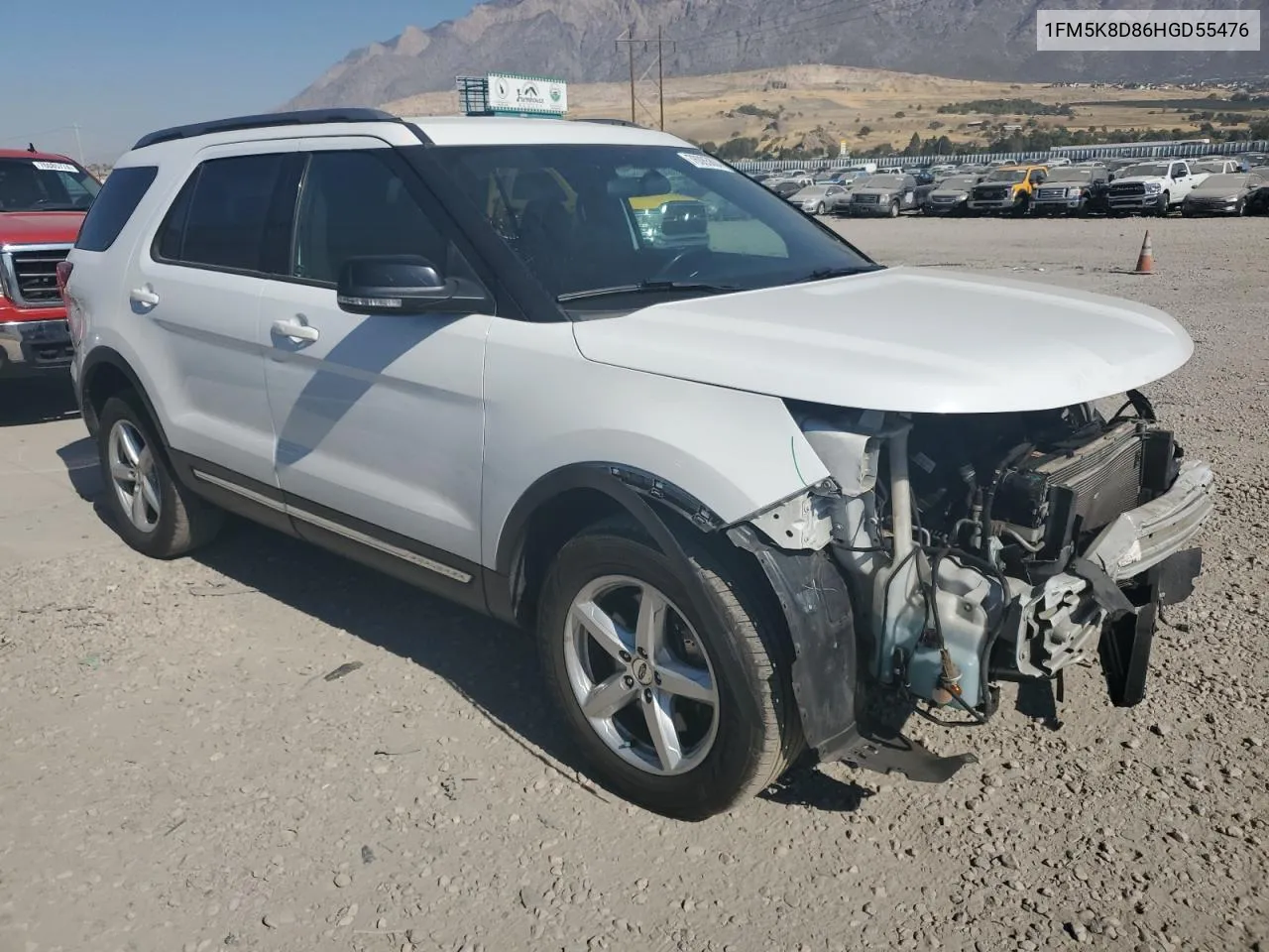 2017 Ford Explorer Xlt VIN: 1FM5K8D86HGD55476 Lot: 76085604