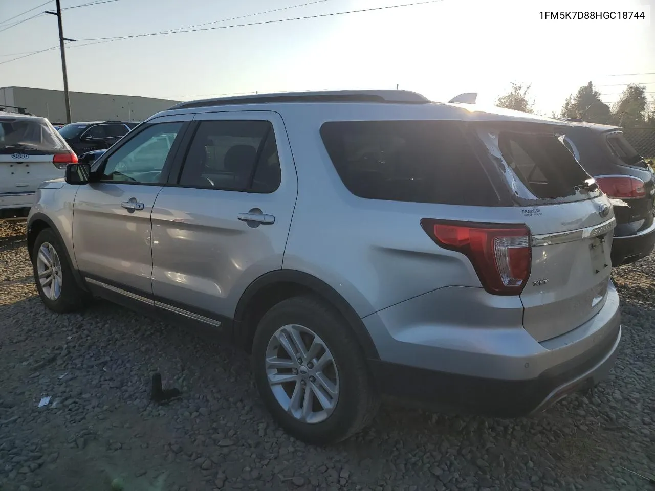 2017 Ford Explorer Xlt VIN: 1FM5K7D88HGC18744 Lot: 76090404