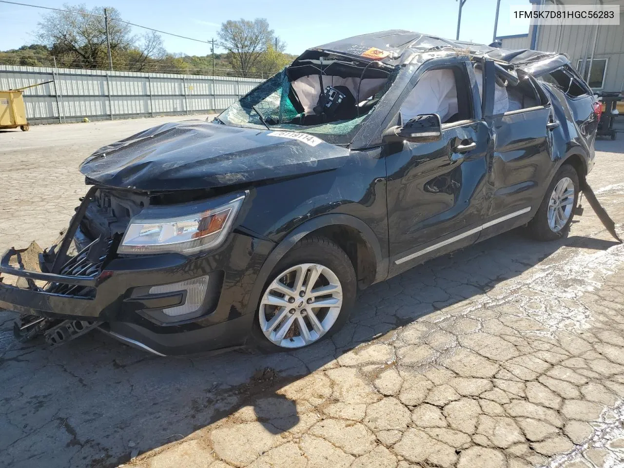 2017 Ford Explorer Xlt VIN: 1FM5K7D81HGC56283 Lot: 76119114