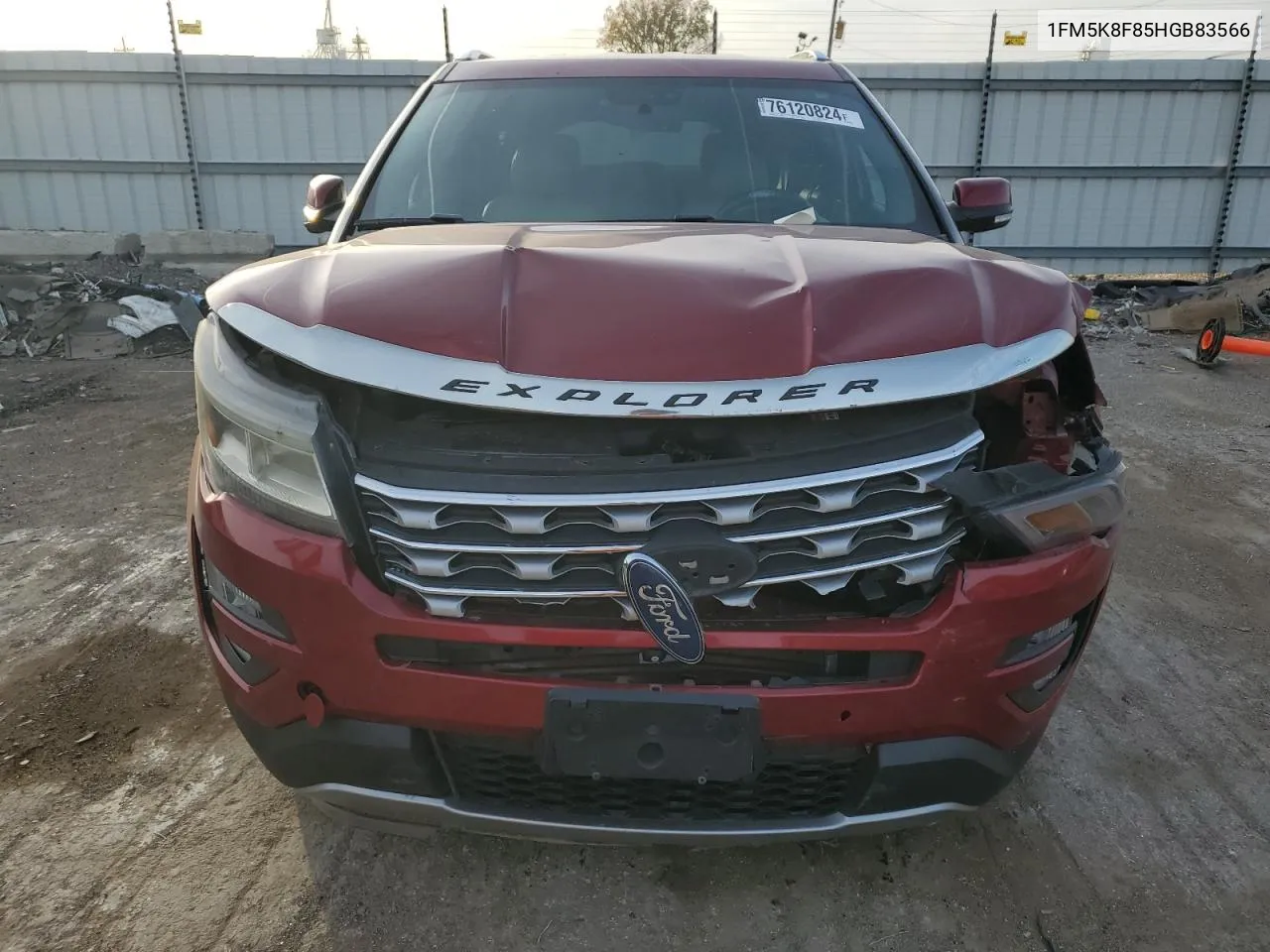 2017 Ford Explorer Limited VIN: 1FM5K8F85HGB83566 Lot: 76120824