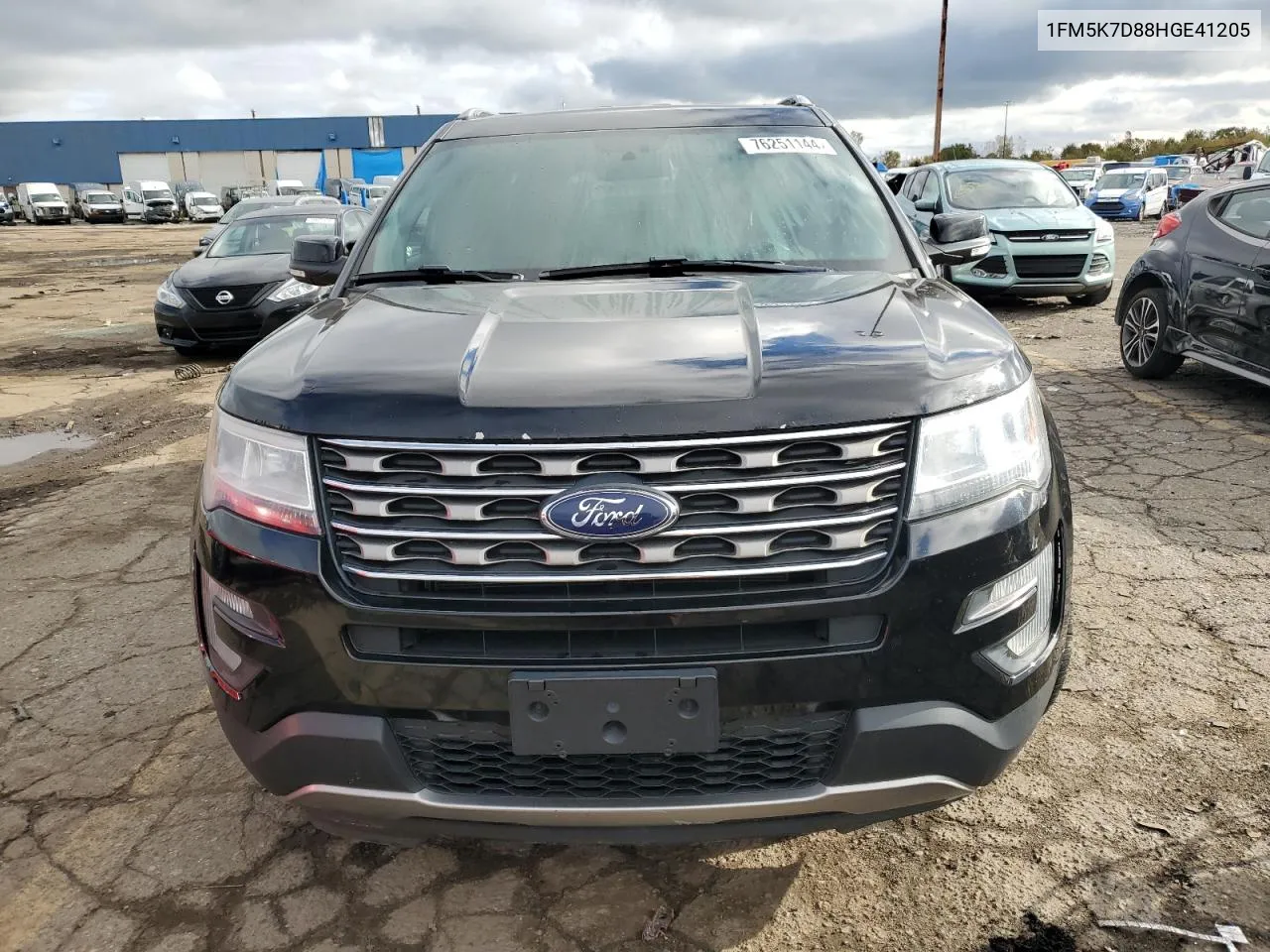 2017 Ford Explorer Xlt VIN: 1FM5K7D88HGE41205 Lot: 76251144